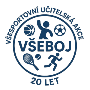 Logo všesportovní učitelské akce Všeboj, která slaví 20 let