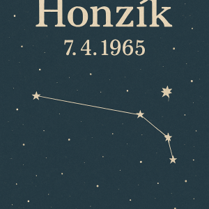 Honzík7.4. 1965Pod tím obrázek souhvězdí berana