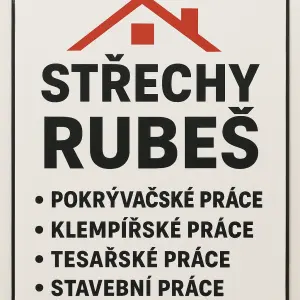 Nazev Střechy Rubeš seznam praci jako sluzby ohledně stavebnictvi a střech