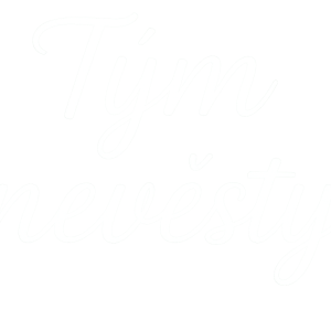 Vytvoř nápis "Tým nevěsty" v bílé barvě hezkým písmem, bez pozadí