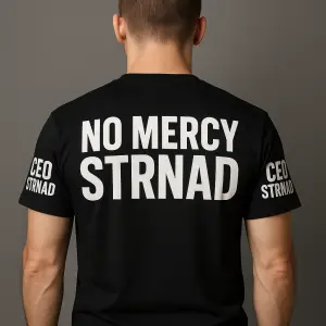 No Mercy Strnad na zádech a na rukávech Ceo Strnad