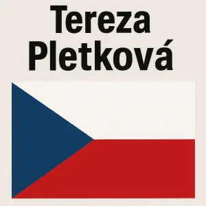 jméno Tereza Pletková a česká vlajka. chci reprezentovat na závodech