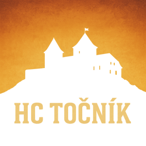 silueta hradu točník ve spodní částí nápis HC Točník