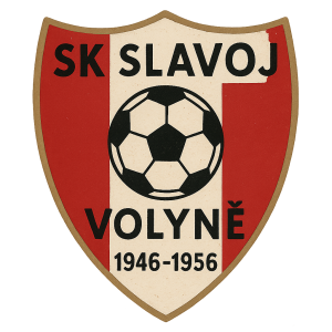 vygeneruj fotbalový znak SK SLAVOJ VOLYNĚ Z LET 1946-1956