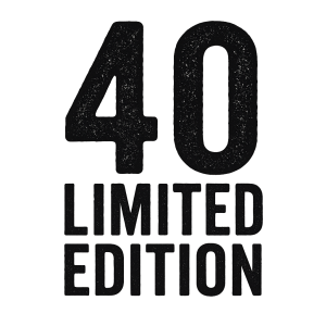 Chci vytvořit motiv pro čtyřicátníka. Vidím to na číslovku 40 s textem např. Limited Edition. V černé barvě bez pozadí