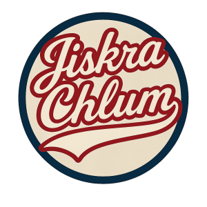 logo ve stylu new york yankees, akorát že klub se jmenuje Jiskra Chlum