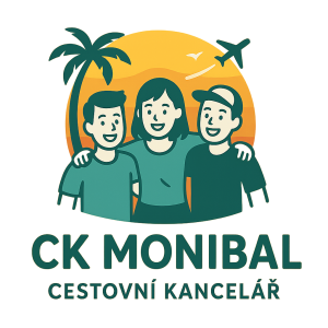 logo cestovní kanceláře CK MONIBAL zaměřené na cestování s kamarády