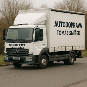 Obrázek Náklaďáku Mercedes Napiš Autodoprava Tomáš Smíšek
