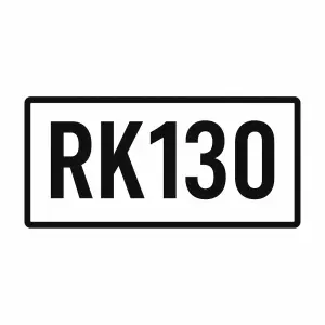 nápis RK130 v obdélníku