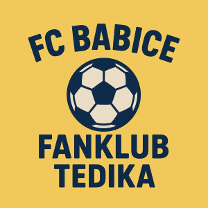 Napsáno FC Babice Fanklub Tedika plus míč a hrav