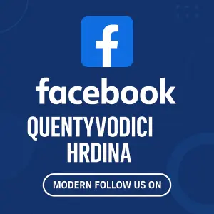 Potřebuji propagovat facebookovou stránku: quentyvodicihrdina. S chci aby to bylo moderní. Nikde nesmí být háčky