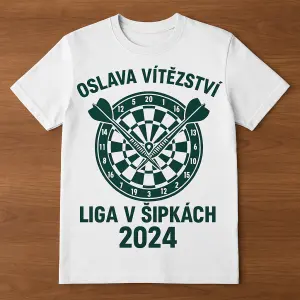 Tričko na oslavu vítězství ligy v šipkách