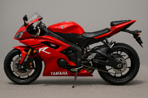 Motorka Yamaha červená