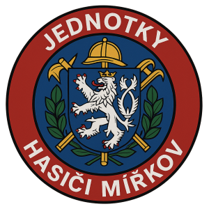 Znak hasičů sh čsm s názvem jednotky hasiči mířkov
