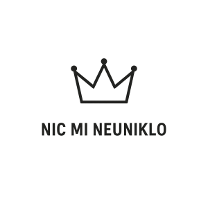 "Nic mi neuniklo". Lehký minimalistický design. Nad tím popisem udělej minimalistickou korunu