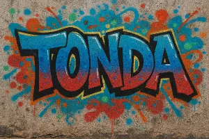 grafity obrázek s nápisem Tonda