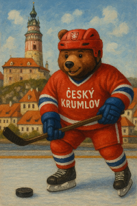 Hokejový medvěd Český Krumlov