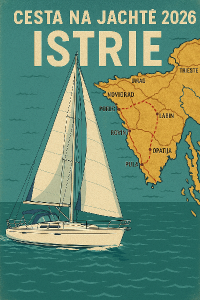 Jachta a mapa ISTRIE - cesta na jachtě 2026