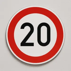cedule 20 omezeni rychlosti