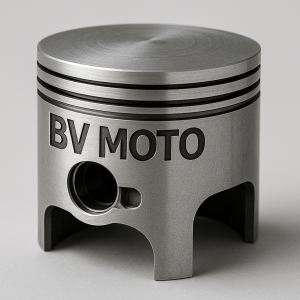 Píst motoru s textem BV MOTO