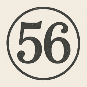 číslice 56 s kolem
