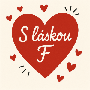 Srdíčko s láskou F