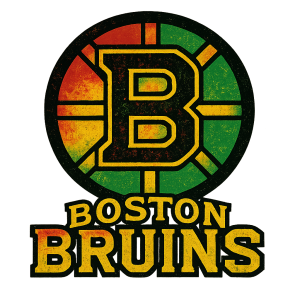 Hokejové logo Boston bruinc ve stylu reage