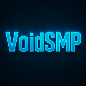 Modrim napis VoidSMP