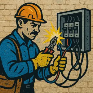Elektrikář street art