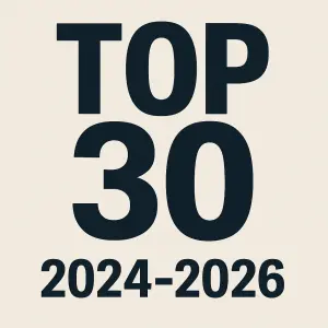 Nápis TOP 30 a letopočet 2024-2026