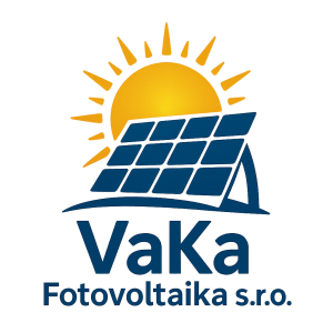 Logo VaKa Fotovoltaika s.r.o. Se solarnimi panely a slunickem