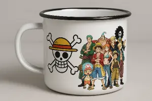 Dej mi na plecháček Jolly Roger z One Piece (konkrétně Straw Hats crew) a na druhou stranu jak tam je celá posádka.