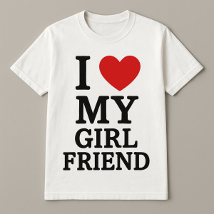 udělej tričko s nápisem I ❤️ my girlfriend