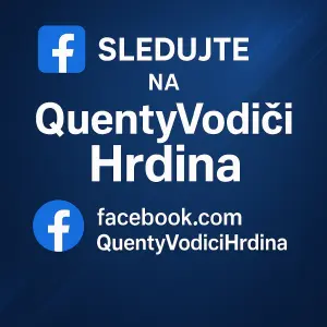 Potřebuji propagovat facebookovou stránku: quentyvodicihrdina. S chci aby to bylo moderní. Do názvu fb stránky nechci z