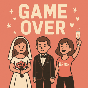 budu mít rozlučku se svobodou takže obrázek týkající se toho tématu a napsat tam Game Over