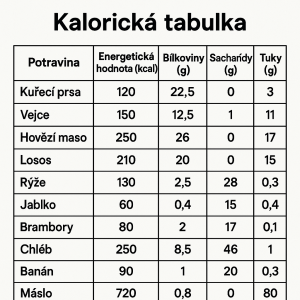 kaloricka tabulka
