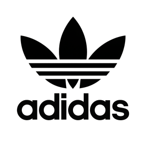 černé logo adidas