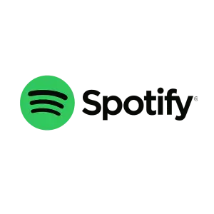 ze předu logo spotify a za logem ještě text spotify