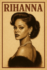 Rihanna vintage design