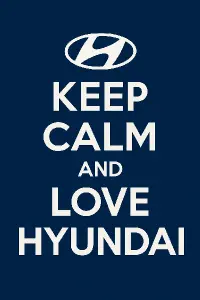 keep calm and love hyundai
