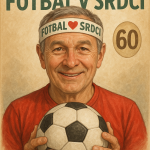 Fotbal v srdci..Čelenka je dárek k 60 narozeninám. Tak něco tématického k tomu