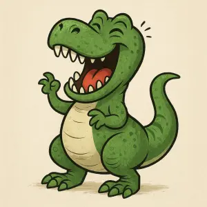 humorný dinosaurus