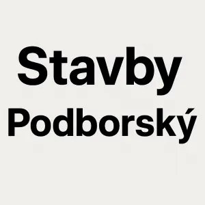nápis: Stavby Podborský 1. aby byl nápis pod sebou 2. písmenko b aby bylo tučně a zároveň v obouřádcích