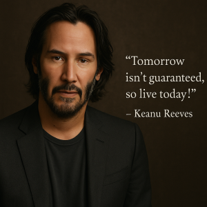 Keanu reves a nejaky citát od nej.