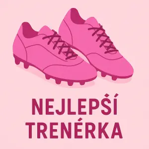 růžové dvě kopačky, text nejlepší trenérka