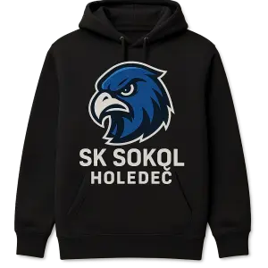 Chci udělat fanouškovskou mikinu pro fotbalový klub SK Sokol Holedeč a chci aby v tom logu byl nahnevaný Sokol modrobila