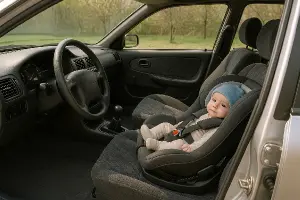 Model 1996. Najeto 30 let. Nová výbava: dětská autosedačka s nejmenším spolujezdcem