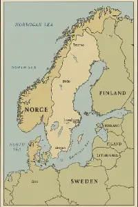mapa Norska