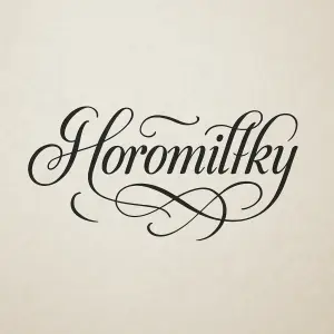 Napis hezkym písmem: horomilFky