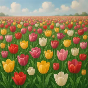 louka tulipánů